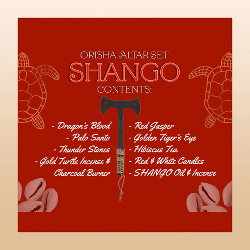 TBE Herbs Total Body Enhancement Herbs - Shango Orisha Altar Set