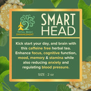 TBE Herbs Total Body Enhancement Herbs - Smart Head Herbal Blend - 2 ounces