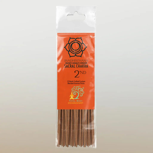 TBE Herbs Total Body Enhancement Herbs - Svadhisthana (Sacral) 2nd Chakra Incense Sticks 13 handmade blended sticks