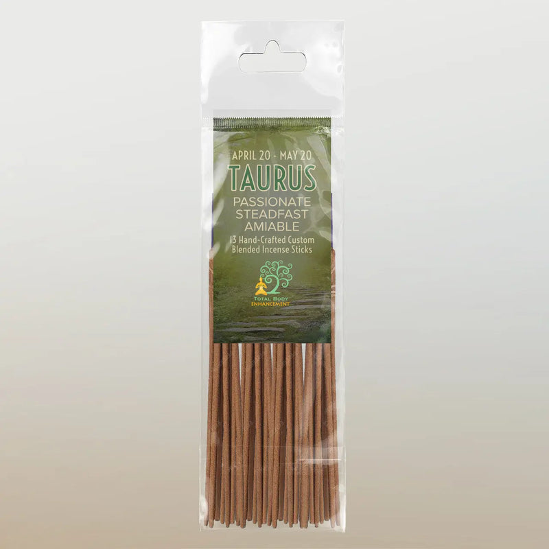 TBE Herbs Total Body Enhancement Herbs - Taurus Astrology Incense 13 handmade blended sticks