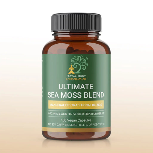 TBE Herbs Ultimate Sea Moss Blend with Bladderwrack - 100 Vegan Capsules