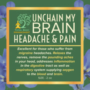 TBE Herbs Total Body Enhancement Herbs - Unchain My Brain (Headache and Pain Relief)