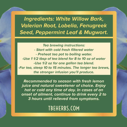 TBE Herbs Total Body Enhancement Herbs - Unchain My Brain (Headache and Pain Relief)