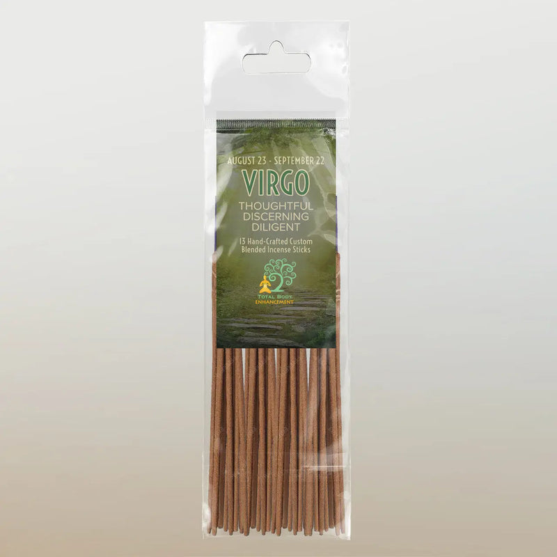 TBE Herbs Total Body Enhancement Herbs - Virgo Astrology Incense 13 handmade blended sticks