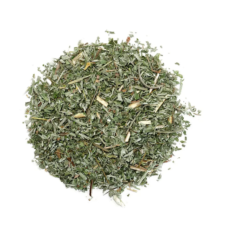 Dried Wormwood herb, known for its digestive health benefits and natural cleansing properties.