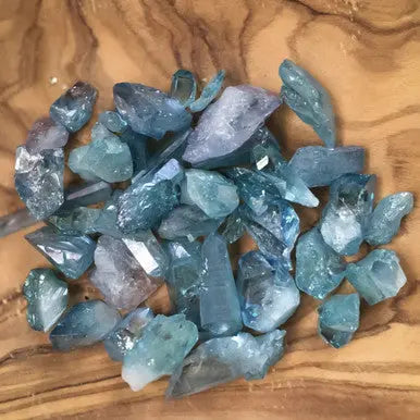 Aqua Aura Quartz Piece - High Grade TBE Herbs