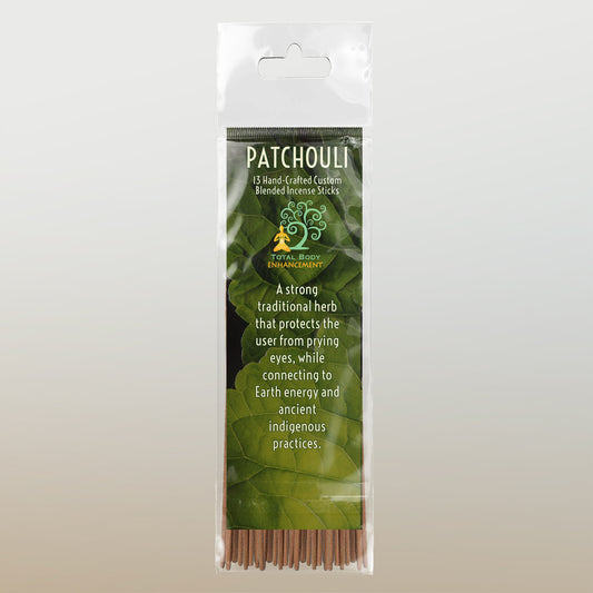 TBE Herbs Total Body Enhancement Herbs - Patchouli Incense Sticks 13 handmade blended sticks
