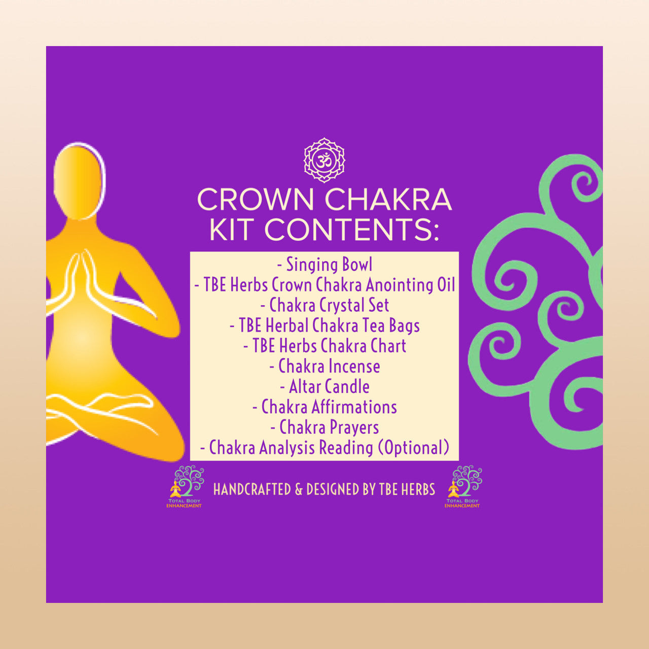 TBE Herbs Total Body Enhancement Herbs - Sahasrara (Crown) 7th Chakra