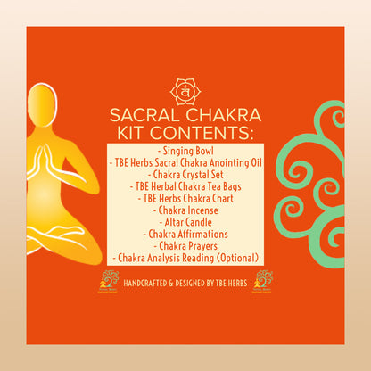 TBE Herbs Total Body Enhancement Herbs - Svadhisthana (Sacral) 2nd Chakra Kit