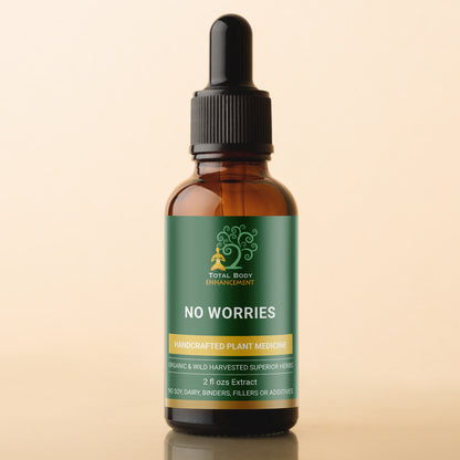 TBE Herbs Total Body Enhancement Herbs - No Worries Extract - 2 fluid oz