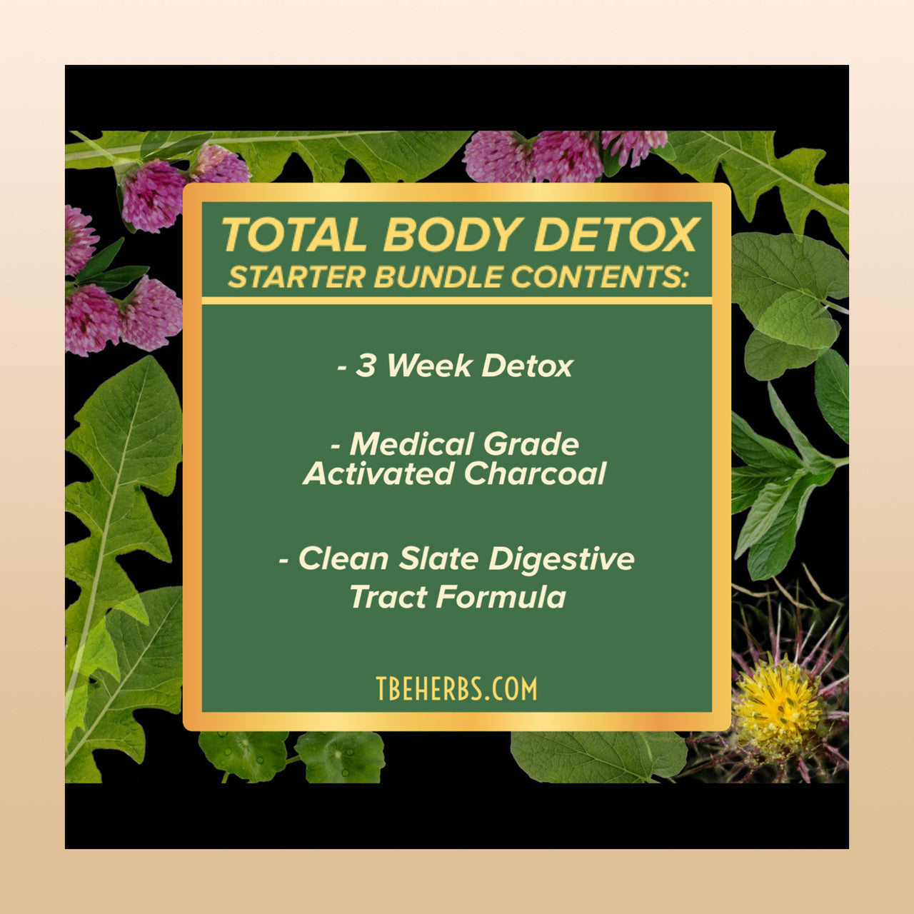 TBE Herbs Total Body Enhancement Herbs - 3 Week TBE Herbs Detox Cleanse - Total Body Detox Starter Bundle